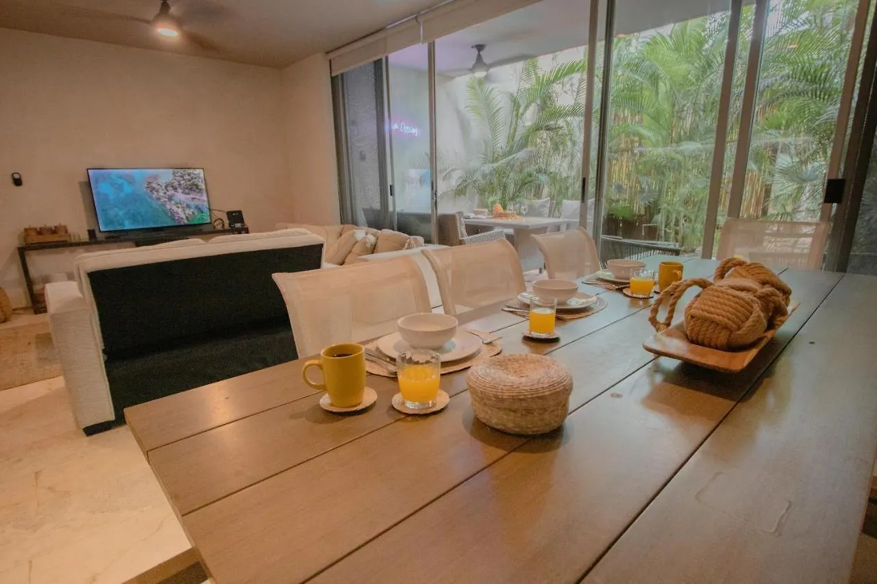 アパート Ideal 4 Groups Aldeazama 2Br 10Pax Apt Papaya Playa トゥルム